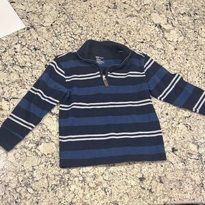 Gap Kids Navy and White Striped Sweater